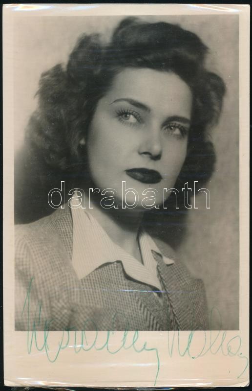 Karády Katalin (1910-1990) színésznő aláírt fotólapja