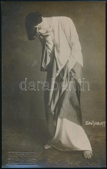 Alexander Sakharoff (1883-1963): Táncos, mozdulatművész , koreográfus fotólap cca 1910