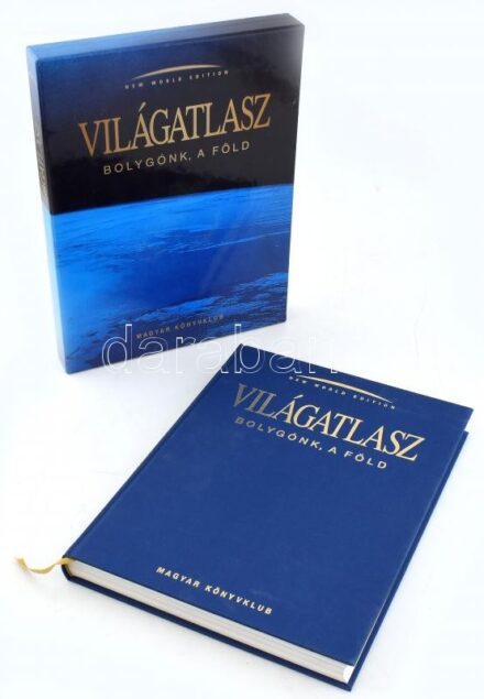 Dieter Meinhardt-Eberhard Schäfer: Világatlasz. Bolygónk, a Föld - New world edition. Bp., 1998, Magyar Könyvklub. Kiadói vászonkötés és védődoboz.