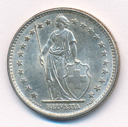 Svájc 1965B 2Fr Ag T:1-,2 Switzerland 1965B 2 Francs Ag C:AU,XF Krause KM#21