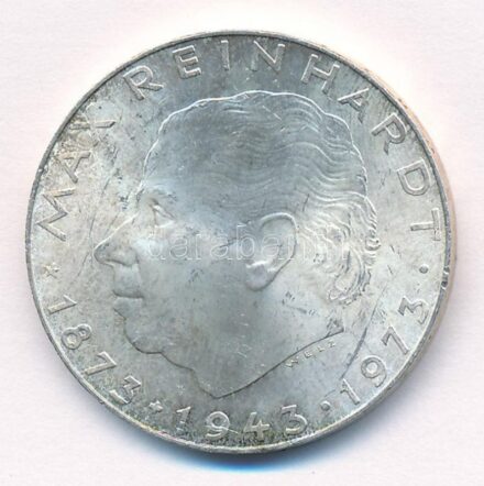 Ausztria 1973. 25Sch Ag 'Max Reinhardt' T:1- kis patina Austria 1973. 25 Schilling Ag 'Max Reinhardt' C:AU small patina Krause KM#2915