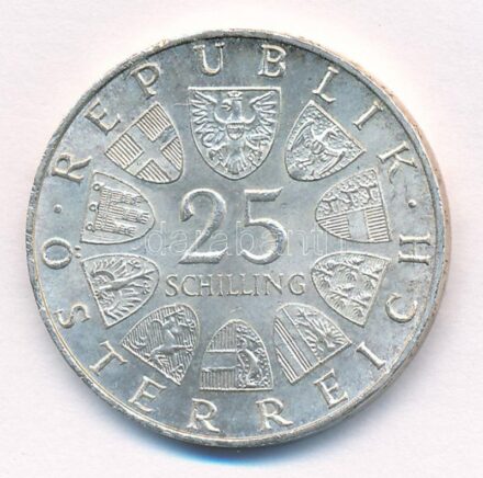 Ausztria 1971. 25Sch Ag '200 éves a Bécsi Tőzsde' T:1- Austria 1971. 25 Schilling Ag '200th Anniversary of the Vienna Exchange' C:AU Krause KM#2910