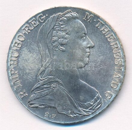 Ausztria 1780SF Tallér Ag 'Mária Terézia' utánveret műbőr tokban T:1- patina Austria 1780SF Thaler Ag 'Maria Theresia' restrike in faux leather case C:AU patina Krause KM#T1