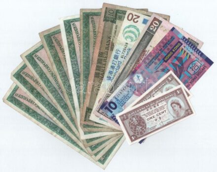 Hongkong ~1961-2007. 1c-20$ (12db) T:I-IV Hong Kong ~1961-2007. 1 Cent - 20 Dollars (12pcs) C:UNC-G