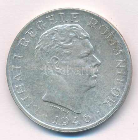 Románia 1946. 100.000L Ag T:1- patina Romania 1946. 100.000 Lei Ag C:AU patina Krause KM#71
