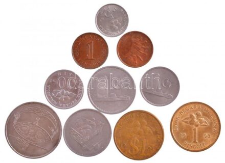 Malajzia 1979-1997. 1s-1R (10xklf) T:1-,2 Malaysia 1979-1997. 1 Sen - 1 Ringgit (10xdiff) C:AU,XF