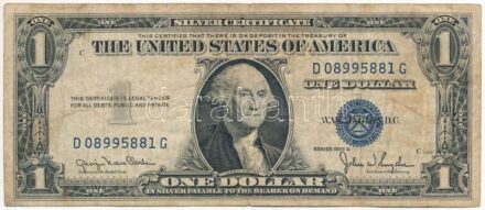 Amerikai Egyesült Államok 1949-1953. (1935D) 1$ 'Georgia Neese Clark - John Wesley Snyder' T:III USA 1949-1953. (1935D) 1 Dollar 'Georgia Neese Clark - John Wesley Snyder' C:F Krause 416D1