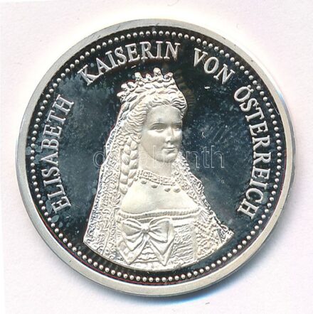 Ausztria DN 'Erzsébet császárné' jelzett Ag emlékérem (8,67g/0.999/30mm) T:1- (PP) ujjlenyomatos Austria ND 'Empress Elisabeth' hallmarked Ag commemorative medallion (8,67g/0.999/30mm) C:AU (PP) fingerprint