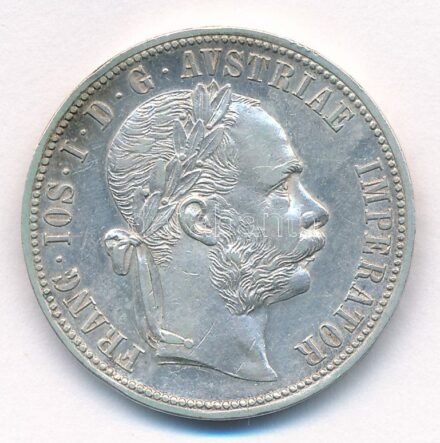 Ausztria 1889. 1Fl Ag 'Ferenc József' T:1- patina Austria 1889. 1 Florin Ag 'Franz Joseph' C:AU Krause KM#2222