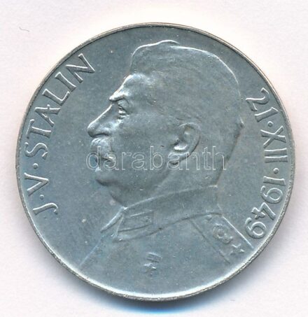 Csehszlovákia 1949. 50K Ag 'Sztálin' T:1- Czechoslovakia 1949. 50 Korun Ag 'Stalin' C:AU Krause KM#28