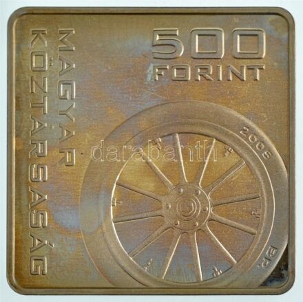 2005. 500Ft '100 éves az első magyar postaautó' T:1 (eredetileg PP) Adamo EM197