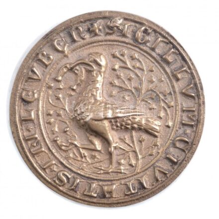 Németország DN 'Leuben (Drezda kerülete)' városi pecsétet ábrázoló emlékérem (64mm) T:1- Germany ND 'Leuben (Borough of Dresden)' city seal on commemorative medallion (64mm) C:AU