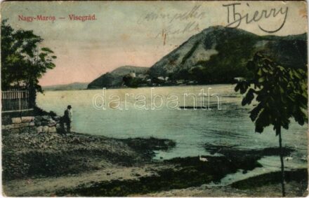 1908 Nagymaros, Visegrád látképe. Divald Károly műintézete 933-1908. (Rb)