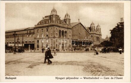Budapest VI. Nyugati pályaudvar, vasútállomás, villamos, Gazdasági Gépgyár. Rigler r.-t. 26. sz.