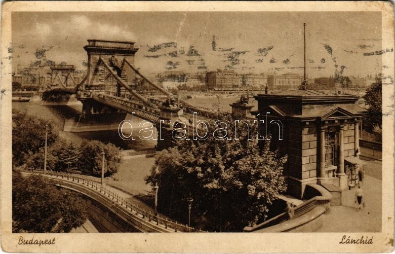 1942 Budapest, Lánchíd (fa)