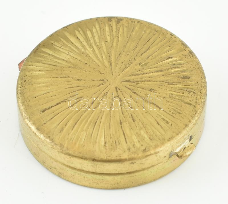 Bilagit fém gyógyszeres dobozka, d:3,5cm