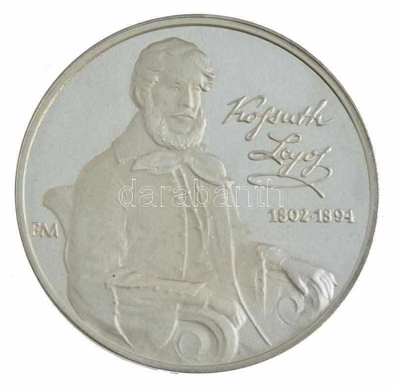 Fritz Mihály (1947-) 2002. 'Kossuth Lajos 200 éve született' Ag emlékérem dísztokban és díszdobozban (33,57g/0.925/42,5mm) T:1- (PP) fo.