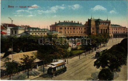 Brno, Nádrazí Wilsonovo / railway station, trams