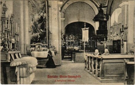 1911 Máriabesnyő (Gödöllő), templom belseje (EK)
