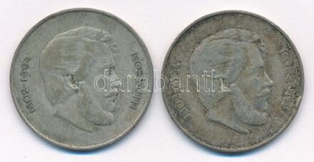 1947. 5Ft Ag 'Kossuth' (2x) T:3 patina Adamo F8.1
