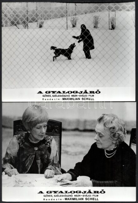 1973 ,,A gyalogjáró' című német-svájci filmről készült 13 db produkciós filmfotó, 18x24 cm