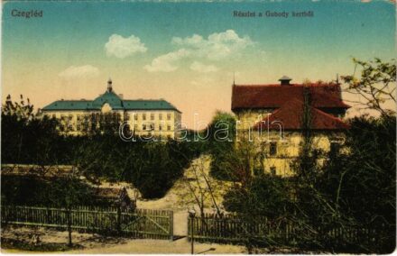 Cegléd, részlet a Gubody kertből. Vasúti levelezőlapárusítás 19. sz. 1916. (kopott sarkak / worn corners)