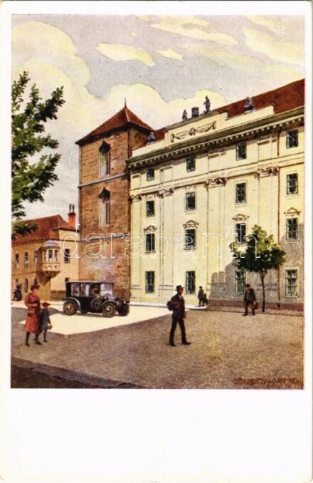 Budapest I. Dominikánus torony a Várban. Műemlékek Országos Bizottsága s: Dörre Tivadar