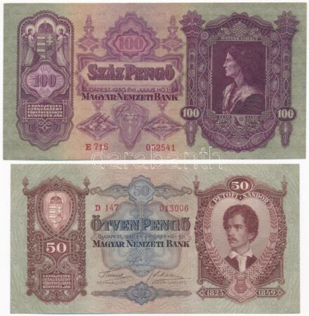 1930. 100P+ 1932. 50P T:II,II- Adamo P17, P14