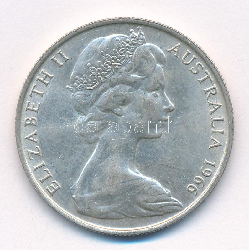 Ausztrália 1966. 50c Ag 'II. Erzsébet' T:2 kis patina Australia 1966. 50 Cents Ag 'Elizabeth II' C:XF small patina Krause KM#67