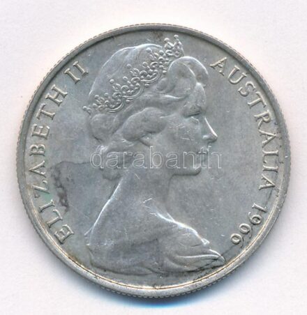 Ausztrália 1966. 50c Ag 'II. Erzsébet' T:1-,2 kis patina Australia 1966. 50 Cents Ag 'Elizabeth II' C:AU,XF small patina Krause KM#67