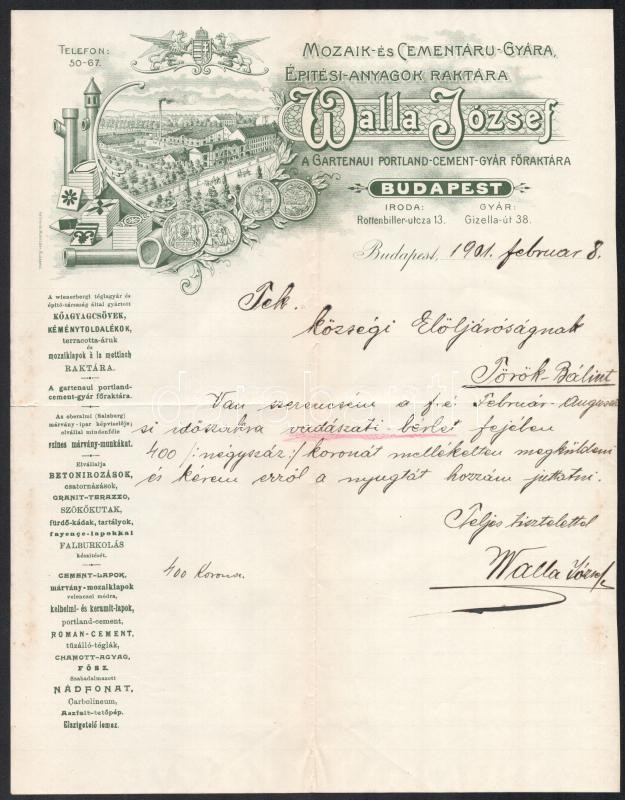 cca 1920 Vadászattal kapcsolatos nyomtatványok: fegyveradó hirdetmény, fegyvervásárlási engedély, stb - Image 2