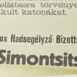 1915 Fémet a Hadseregnek. Az Orsz. Hadsegélyező hivatal nagy méretű plakátja. 65x100 cm - Image 2