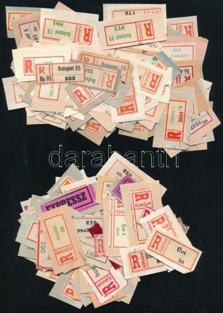 Magyar ajánlási ragjegyek, kis tétel 2 borítékban