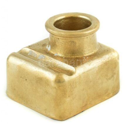 Réz tintatartó, kopott, jelzés nélkül, m:6cm