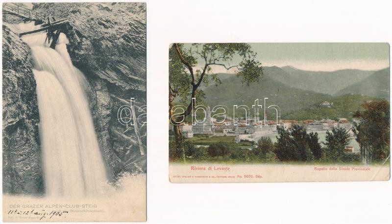 5 db RÉGI külföldi város képeslap / 5 pre-1945 European town-view postcards - Image 2