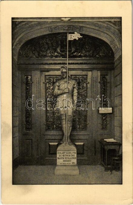 Liberec, Reichenberg; Wimpelmann des Rathauses zu Reichenberg, ausgestellt am 21. Juni 1915. / town hall, interior (EK)