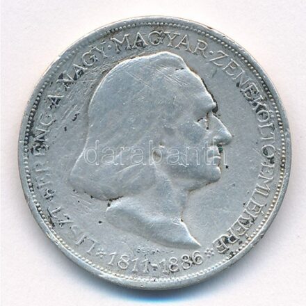 1936. 2P Ag 'Liszt Ferenc' T:2-,3 Adamo P7