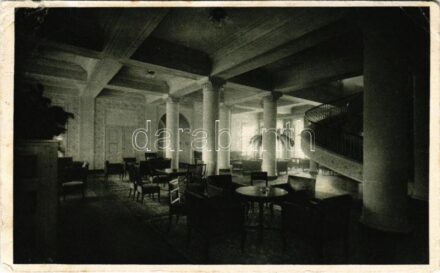 1928 Lázne Jeseník, Grafenberk, Bad Gräfenberg; Priessnitz-Sanatorium, Halle / sanatorium, spa, interior (EB)