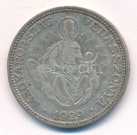 1929. 2P Ag 'Madonna' T:3 patina Adamo P7