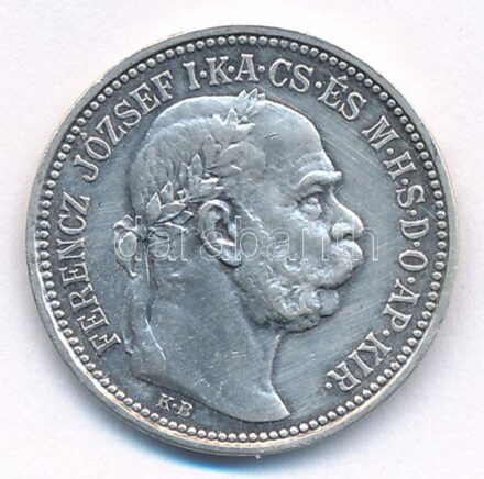 1914KB 1K Ag 'Ferenc József' T:1-,2 Adamo K5.1