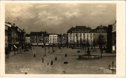 Jihlava, Iglau; main square, shops