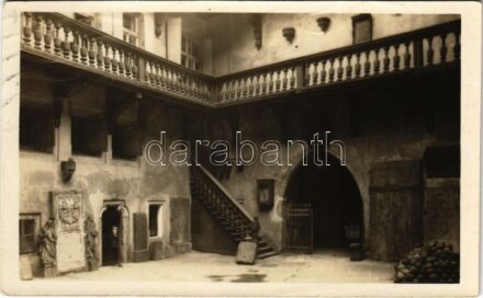 1929 Cheb, Eger; Stadthaushof (Wallensteinhaus) / town hall, courtyard