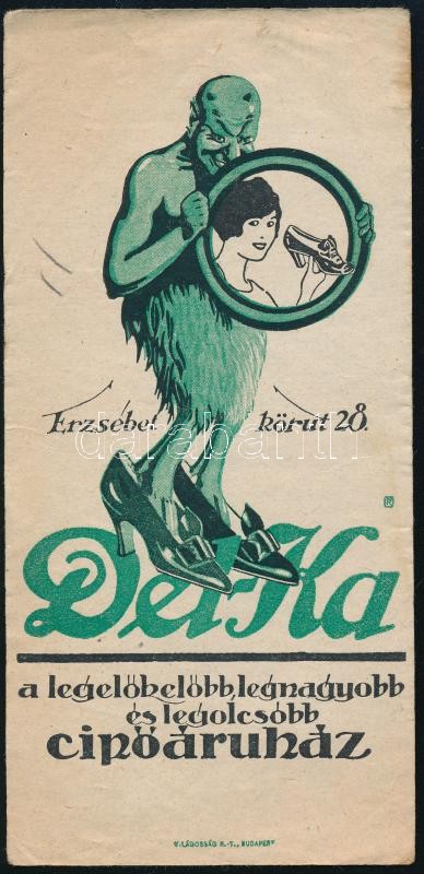 Delka Cipőáruház számolócédula