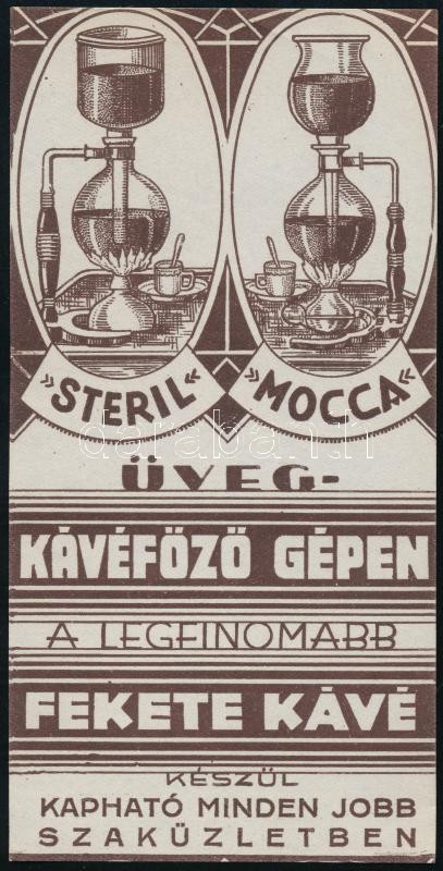 Steril Mocca fekete kávé számolócédula