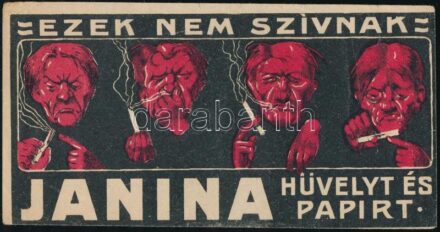 Janina szivarka számolócédula