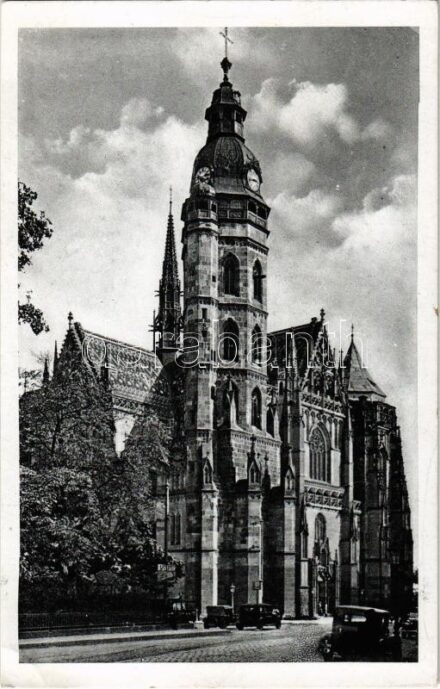 1938 Kassa, Kosice; Dóm / székesegyház / cathedral + '1938 Kassa visszatért' So. Stpl. (EK)