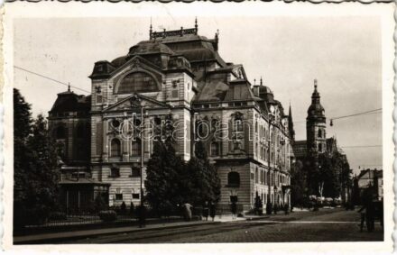 1938 Kassa, Kosice; Divadlo / színház / theatre + '1938 Kassa visszatért' So. Stpl.