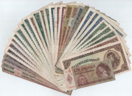 1930-1946. 31db-os Pengő bankjegytétel T:vegyes