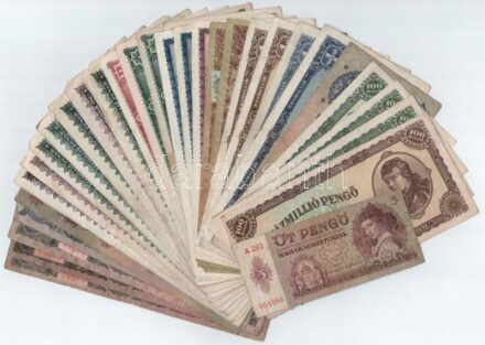 1930-1946. 31db-os Pengő bankjegytétel T:vegyes