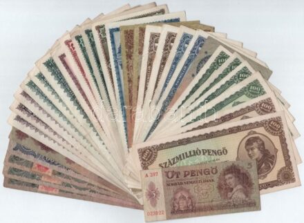 1930-1946. 31db-os Pengő bankjegytétel T:vegyes